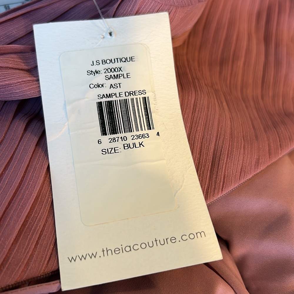 NWT Theia Sample Pleated Midi Dress Long Sleeve Size 4 - Picture 13 of 14